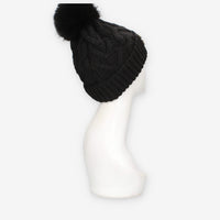 Alviero Martini Prima Classe LMC060-2860-0001 Cappello nero da donna con pon pon