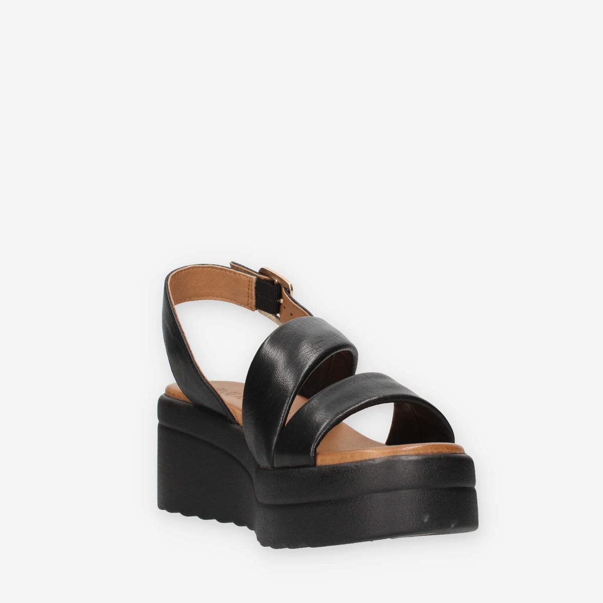 Inuovo A99023-BLACK Sandali neri da donna