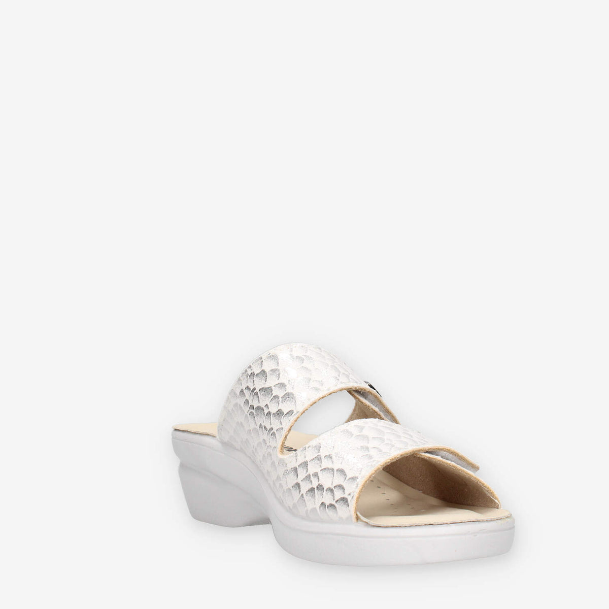 Valleverde 25312B-ARGENTO Ciabatte argento da donna