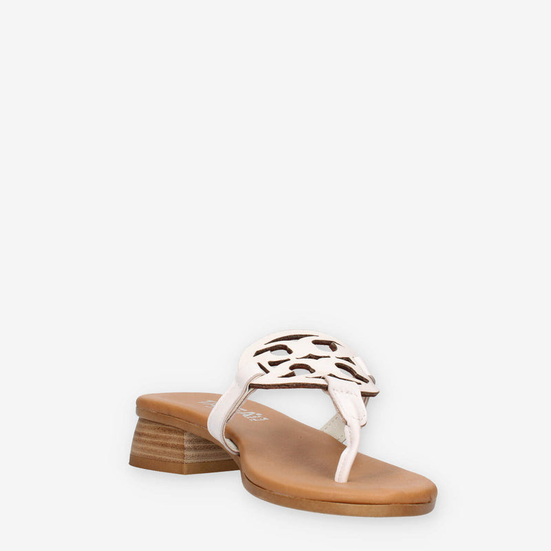 Talea 010-VACC-BIANCO Infradito bianco da donna