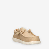 Hey Dude HD.40700-265 Wally Stretch Canvas Slip on beige da uomo