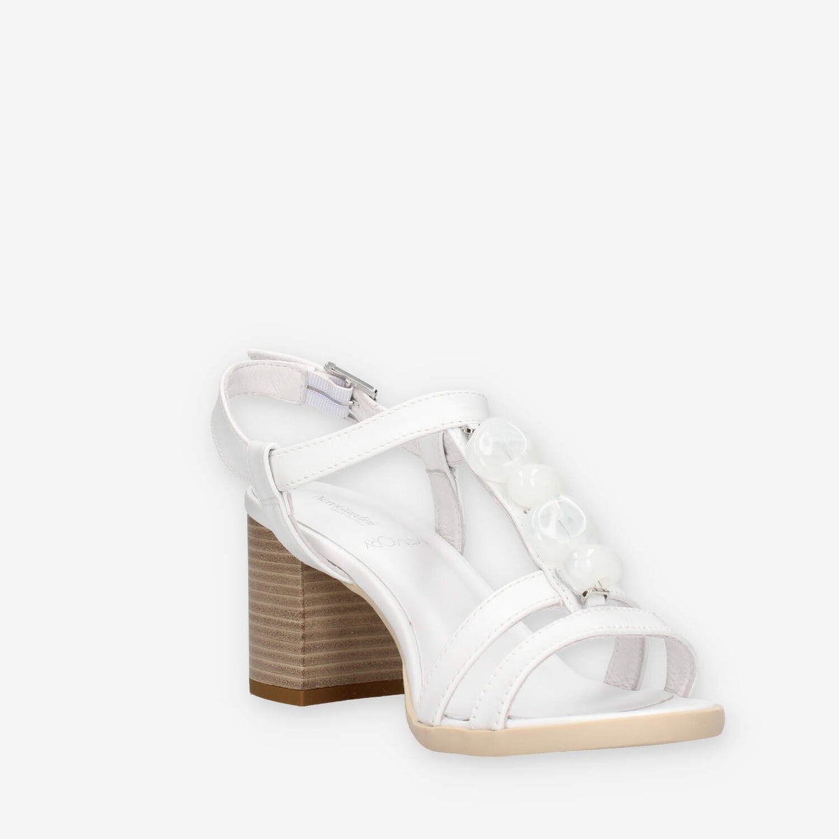 Nero Giardini E615860D-707 Sandali bianchi da donna