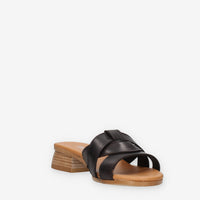 Talea 200-CRUST-NERO Sandali scalzati neri da donna