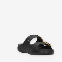 Crocs CR.213316-BLK Saturday Metallic Buckle Sndl W
