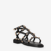 Xti Tentations 145149-NEGRO Sandali bassi neri da donna