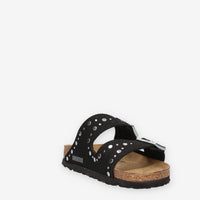 Birkenstock 1031646 Arizona Rivet Border Kids Sandali scalzati neri da bimba (calzata stretta)