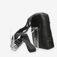 Alviero Martini Prima Classe LLD07-8162-0001 Borsa a tracolla da uomo nera e Geo Classic