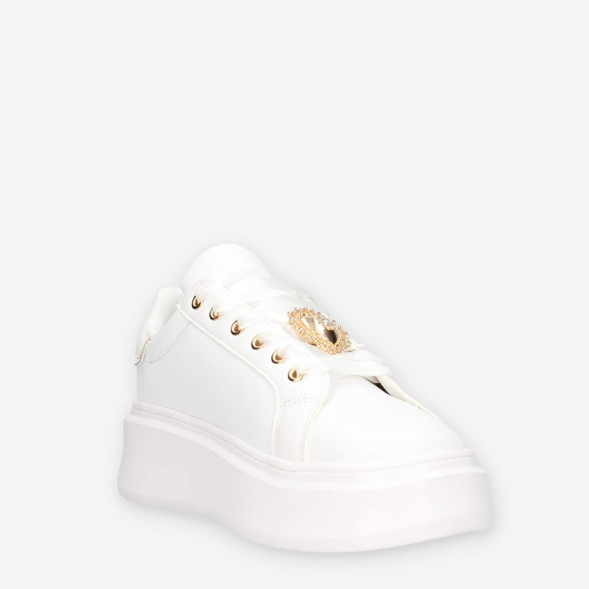 WM-6H-BIANCO Gai Mattiolo Sneakers bianche da donna