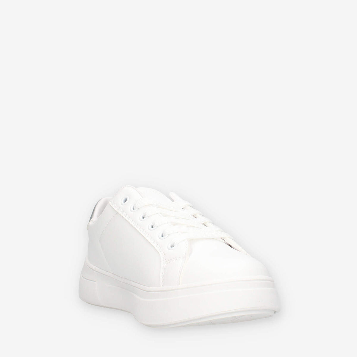 Calvin Klein V3X9-83166-1592X025 Sneaker bassa allacciata bianco/argento