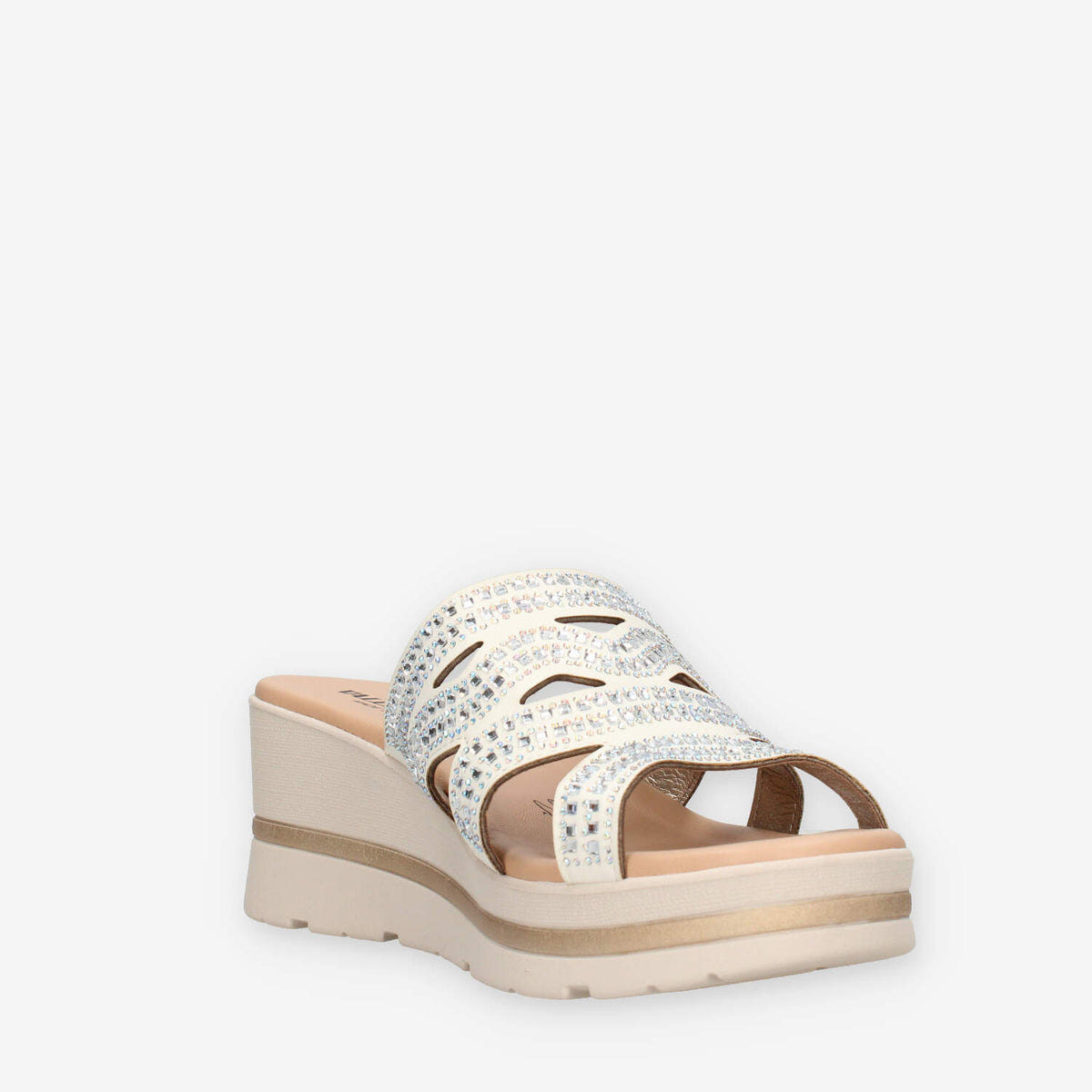 Valleverde 55583-SILVER Sandali scalzati beige da donna