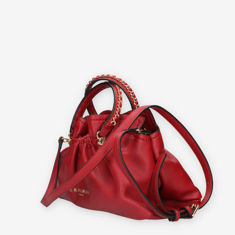 Ermanno Scervino 12401738-RED Octavia Borsa a mano rossa a 3 scomparti