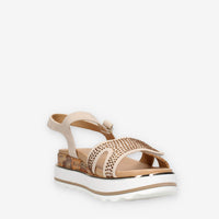 Alviero Martini Prima Classe N2473-1920-A588 Sandali beige e Geo Classic linea teen