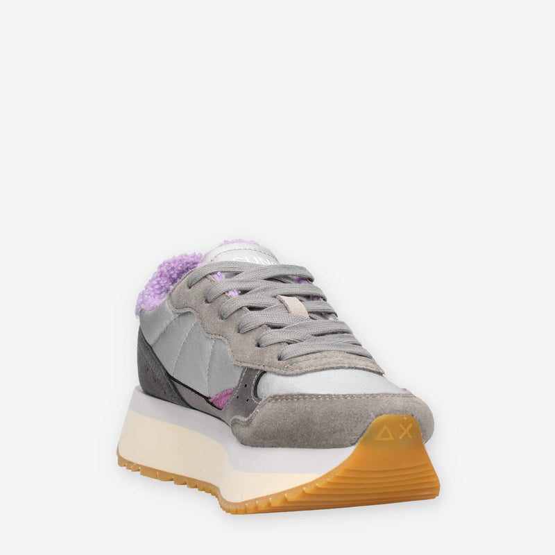 Z44213-34GRIGIO MEDIO Sun 68 Big Ally Winter Sneakers grigie da donna