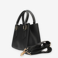 Marc Ellis FLAT WOOD S_24-BLACK / GOLD Borsa a mano nera e oro