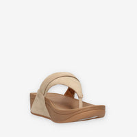 Fit Flop A4J-923 Lulu Sandali infradito beige in camoscio con fibbia