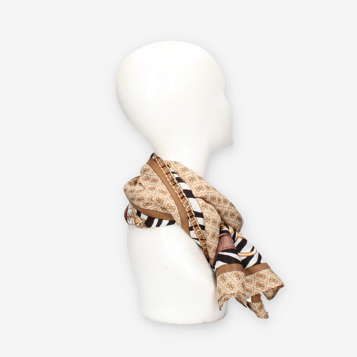 Guess AW5302-SIL03-LTL Foulard quadrato marrone logato