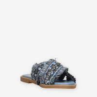 O-Joo OL61510A-44 MILEY CROSS Sandali scalzati azzurri da donna