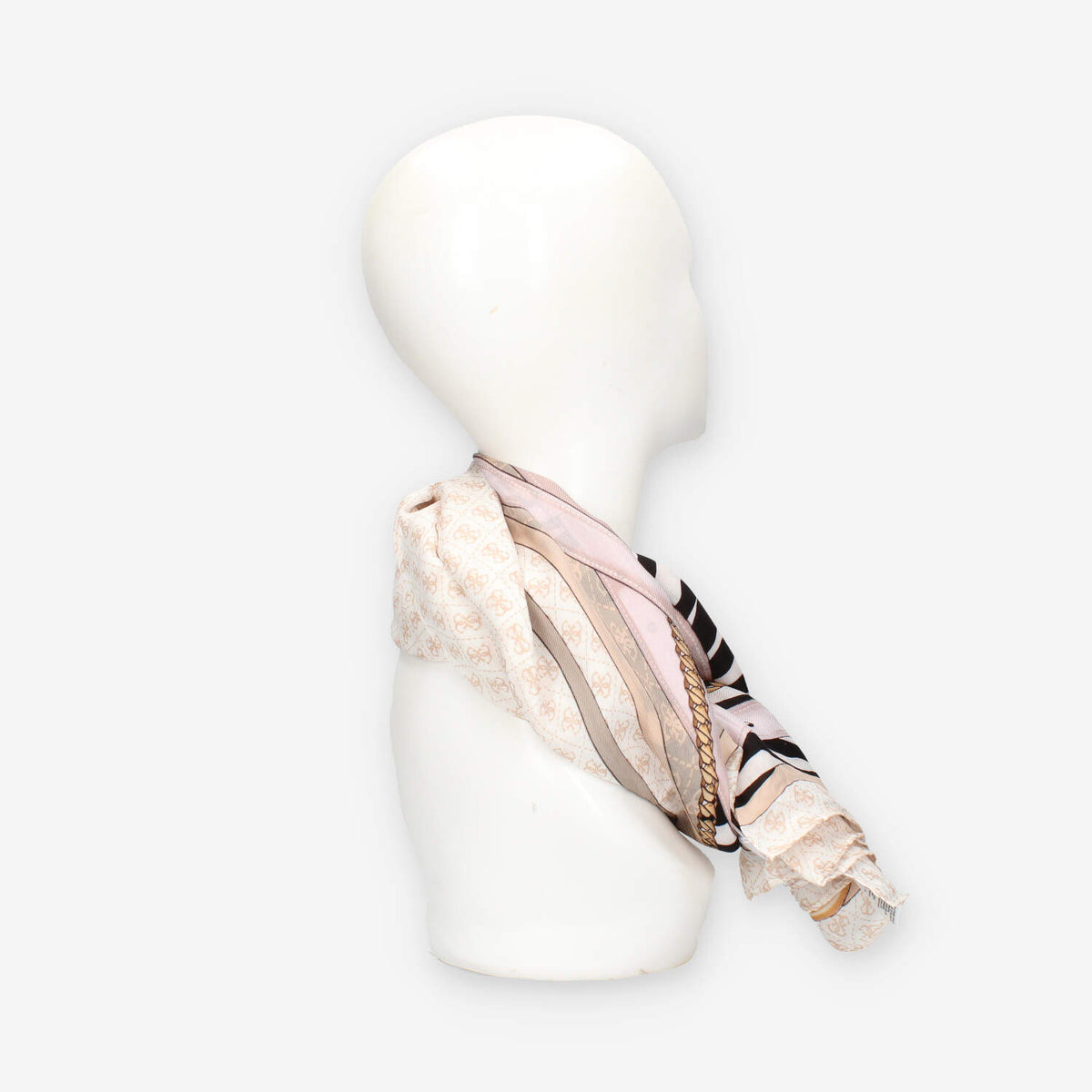 Guess AW5302-SIL03-DKO Foulard quadrato beige logato