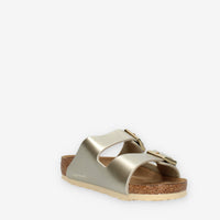 Birkenstock 1014841 Arizona Kids Sandali scalzati oro da bimba (calzata stretta)