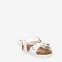 Birkenstock 1029561 Rio Plain AS Kids Sandali bianchi da bimba (calzata stretta)
