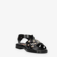 Porronet 3233-NEGRO Sandali bassi neri da donna