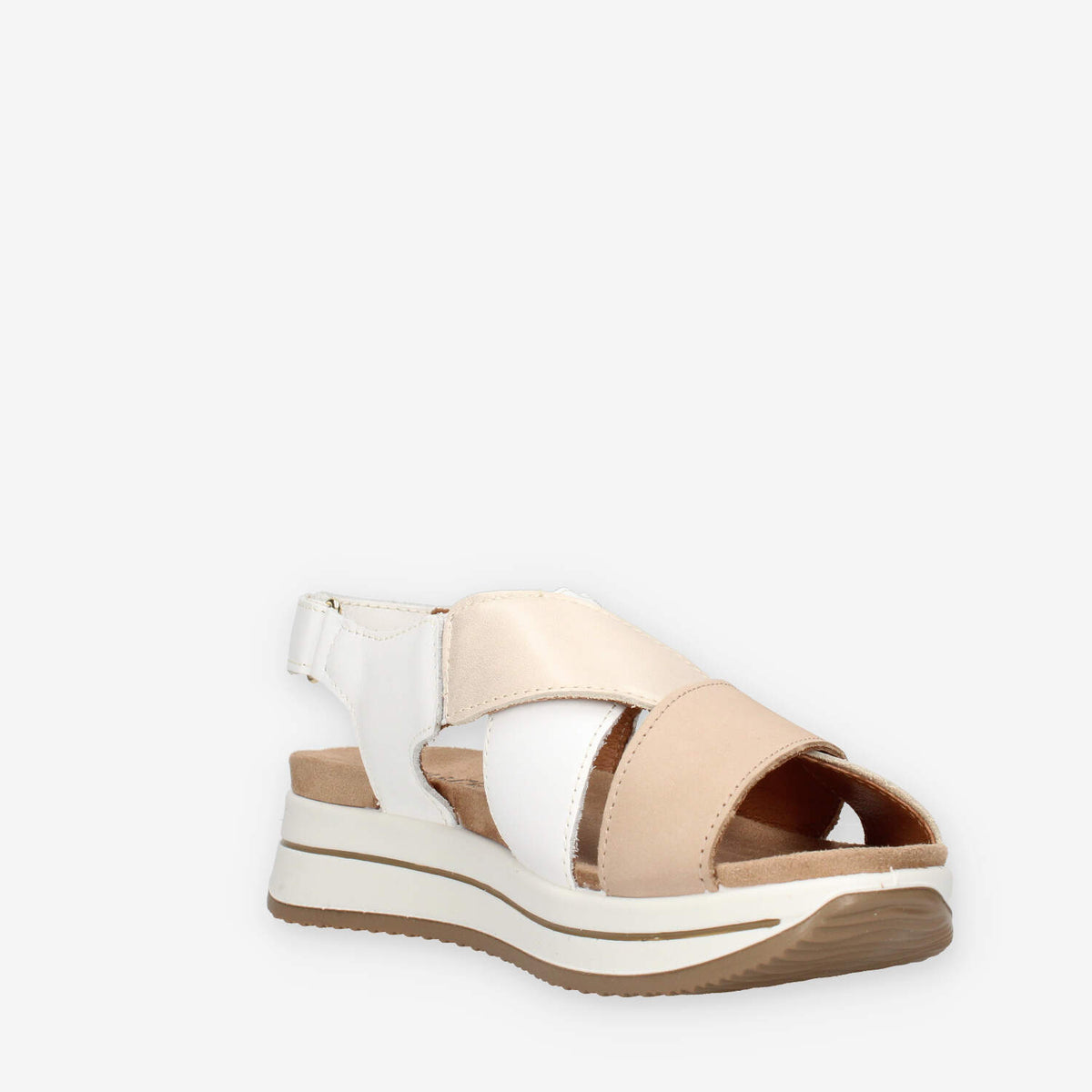 Igi&Co 1174922-PLATINO/BIANCO Sandali beige platino e bianchi da donna