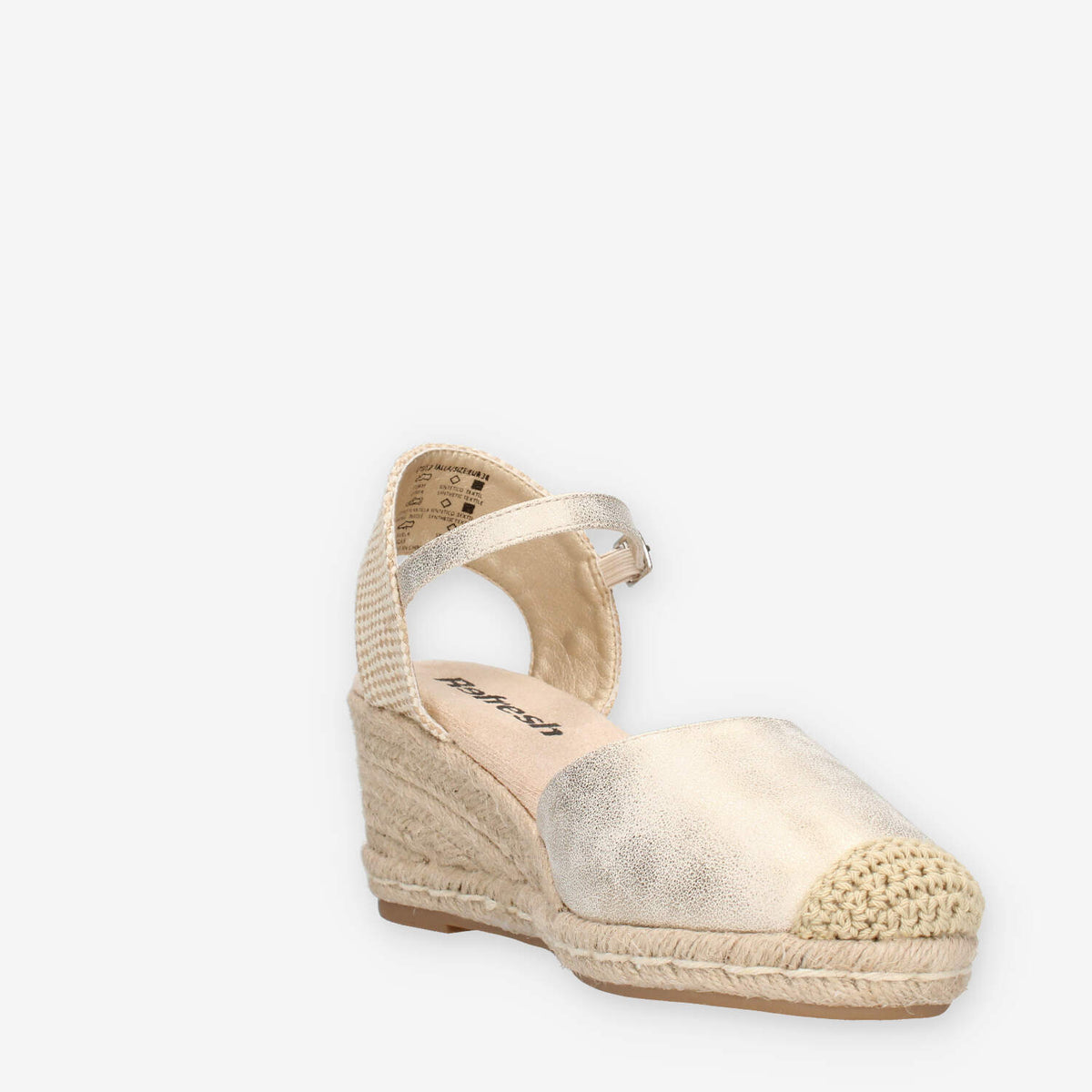 Refresh 175212-ORO Espadrillas oro da donna