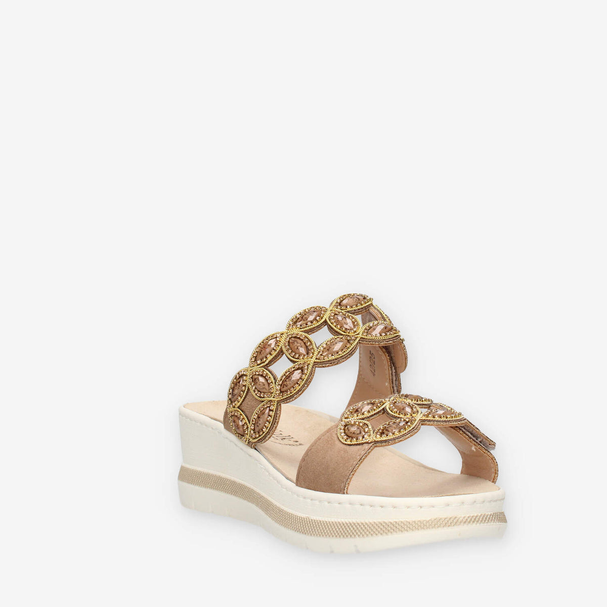 Clia Walk ESTRAIBILE661-CAMEL Ciabatte marroni da donna