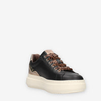 Nero Giardini I514160D-100 Sneakers nere da donna con glitter