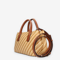 Guess HWWG92-10050-NTC Borsa a mano cognac e beige