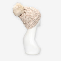 Alviero Martini Prima Classe LMC060-2860-0061 Cappello beige da donna con pon pon