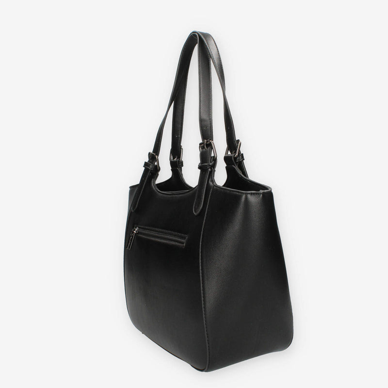 Valleverde 96221-NERO Borsa a spalla nera da donna
