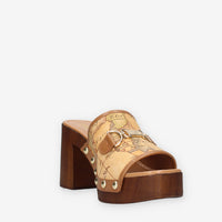 Alviero Martini Prima Classe Z1394-431H-0010 Sandali scalzati Geo Classic con tacco