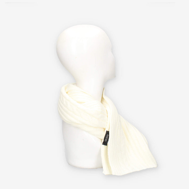 Guess AW5383-POL03-WHI KNITTED SCARF