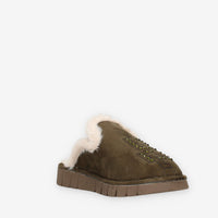 Clia Walk WARM12-VERDE Ciabatte verdi da donna