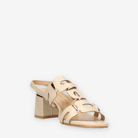 Marina Torres WH6871-BEIGE Sandali beige con applicazioni metalliche