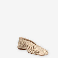 Inuovo YTA009-CHAMPAGNE Ballerine beige traforate da donna