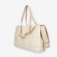 Xti Tentations 184439-BEIGE BEIGE RAFIA LADIES BAGS