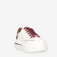 ASBALSW-1806-WDX Alexander Smith Lancaster woman Sneakers bianche e bordeaux da donna