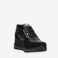 Nero Giardini I514130D-100 Sneakers nere con zeppa
