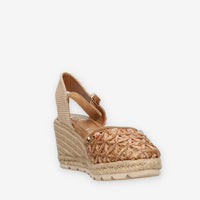 O-Joo OL61501A-026 GERI FLOWER Espadrillas marroni da donna