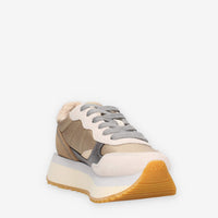 Z44213-31BIANCO PANNA Sun 68 Big Ally Winter Sneakers beige da donna