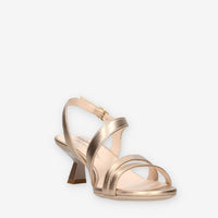 Nero Giardini E513222DE-434 Sandali bronzo da donna con tacco svasato