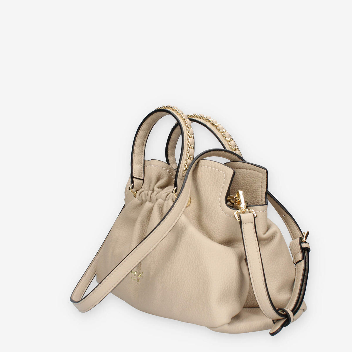 Ermanno Scervino 12401738-BEIGE Octavia Borsa a mano beige a 3 scomparti