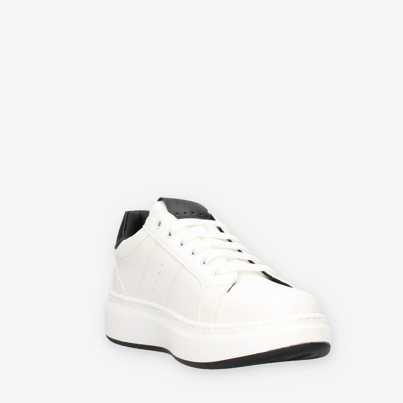 Ferre FU-190-WHITE-BLACK Sneakers bianche e nere da uomo
