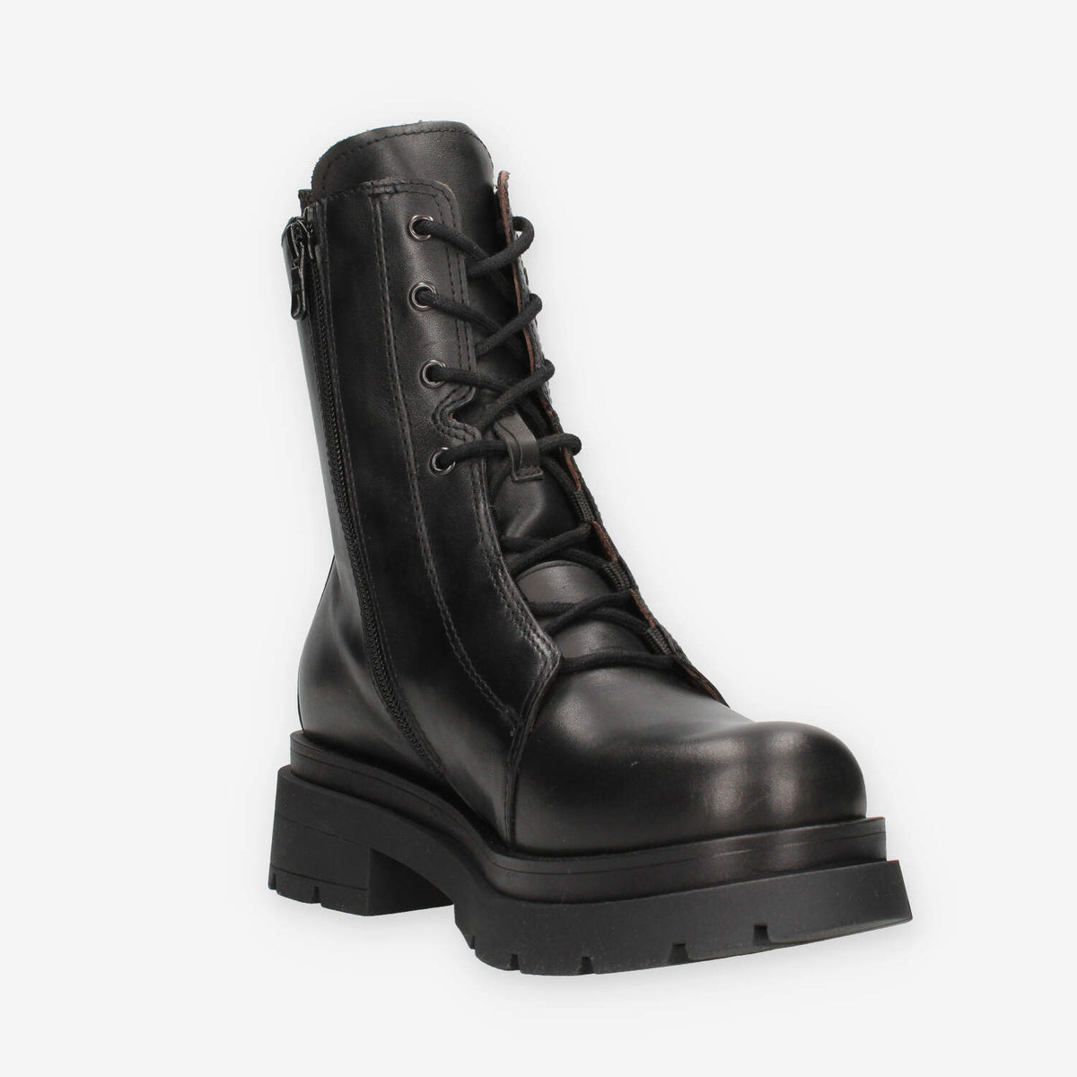 Nero Giardini I514783D-100 Anfibi neri da donna