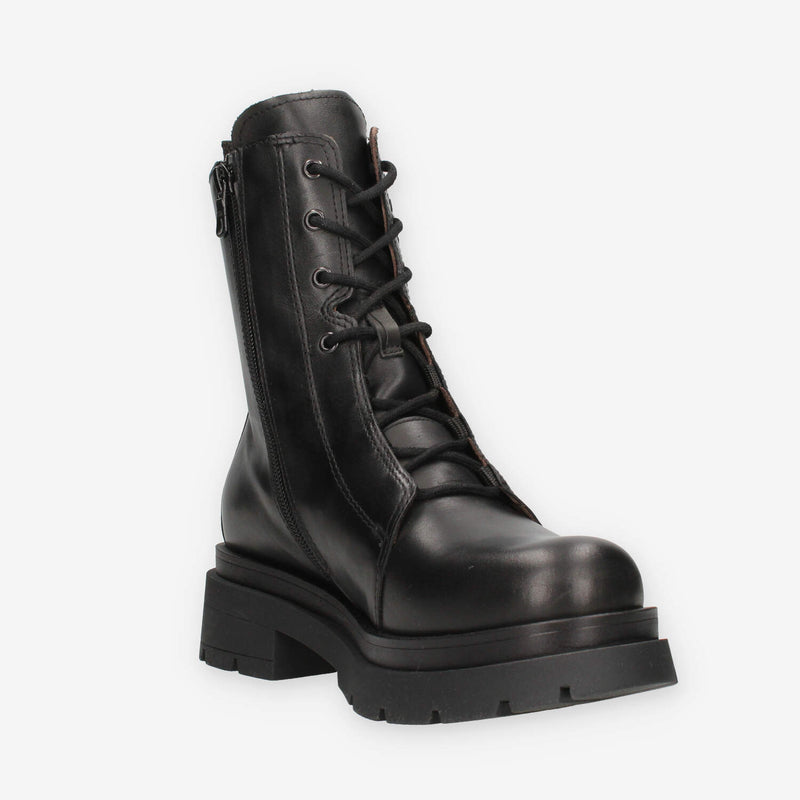 Nero Giardini I514783D-100 Anfibi neri da donna