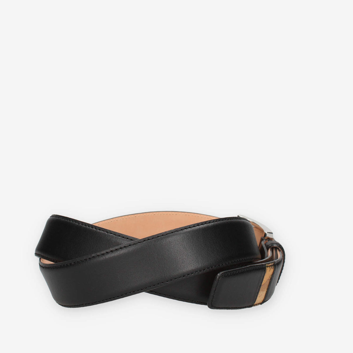 Alviero Martini Prima Classe BVA433-5600-0001 Cintura da uomo nera e Geo Classic