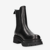 Nero Giardini I411946D-100 Stivaletti neri da donna con fodera in montone