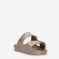 Birkenstock 1030466 Arizona Eva Sandali scalzati taupe (calzata stretta)